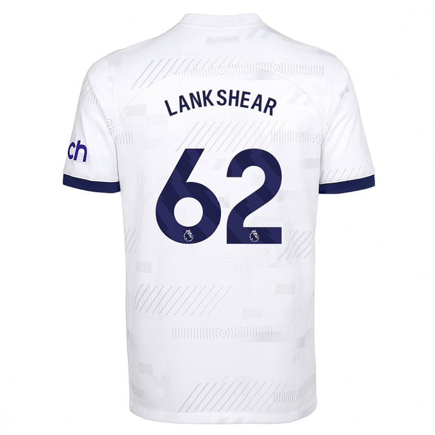 キッズフットボールウィル・ランクシャー#62白ホームシャツ2023/24ジャージーユニフォーム