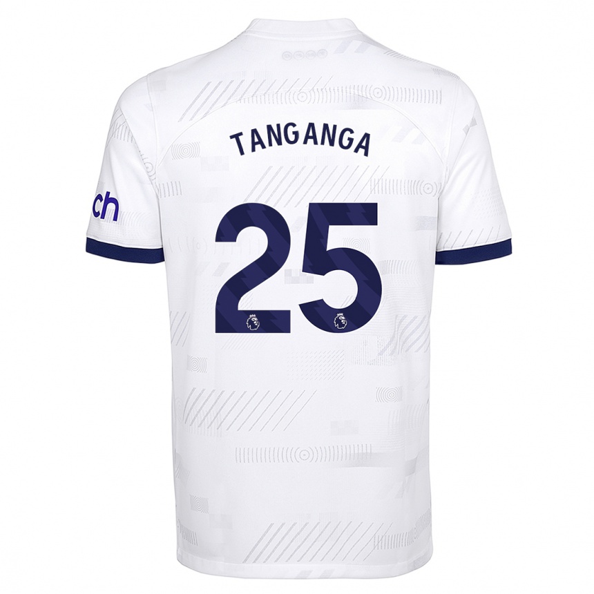 キッズフットボールジェイフェス・タンガンガ#25白ホームシャツ2023/24ジャージーユニフォーム