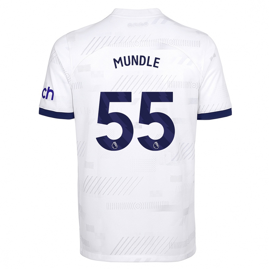 キッズフットボールロメイン・マンドル#55白ホームシャツ2023/24ジャージーユニフォーム