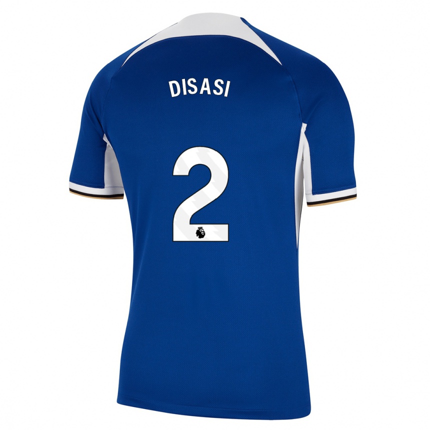 キッズフットボールアクセル・ディザジ#2青ホームシャツ2023/24ジャージーユニフォーム