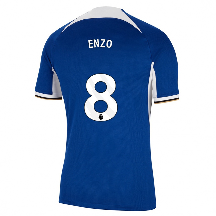 キッズフットボールエンソ・フェルナンデス#8青ホームシャツ2023/24ジャージーユニフォーム