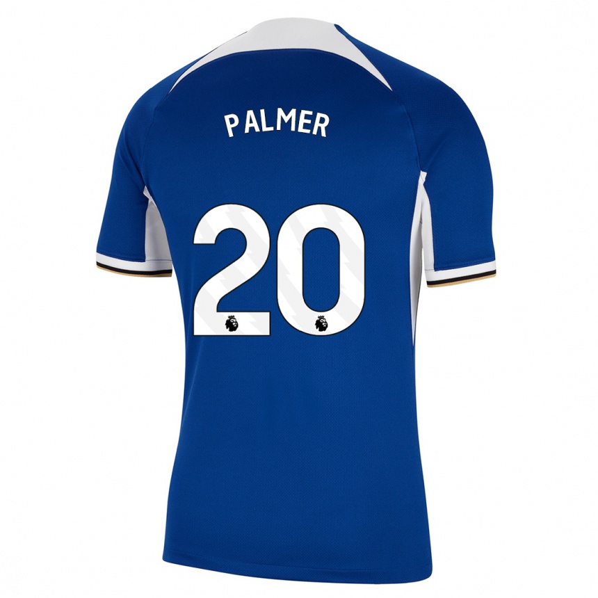 キッズフットボールコール・パルマー#20青ホームシャツ2023/24ジャージーユニフォーム