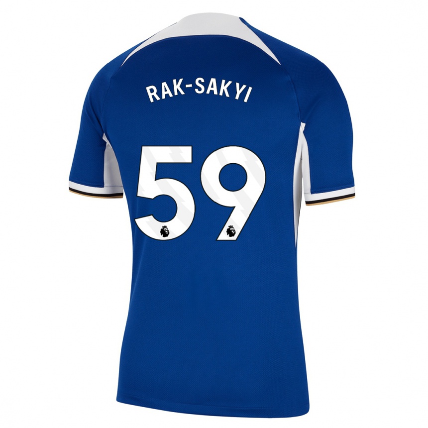 キッズフットボールサミュエル・ラク・サキイ#59青ホームシャツ2023/24ジャージーユニフォーム