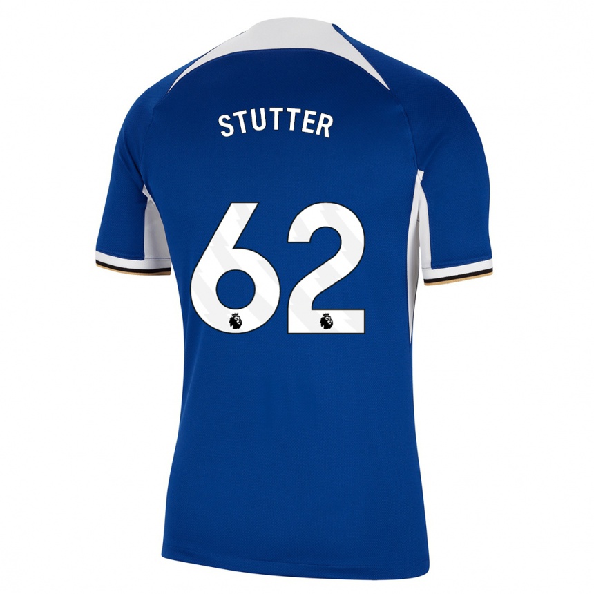 キッズフットボールロニースタッター#62青ホームシャツ2023/24ジャージーユニフォーム