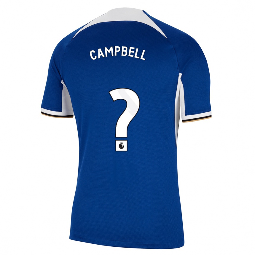 キッズフットボールルーク・キャンベル#0青ホームシャツ2023/24ジャージーユニフォーム