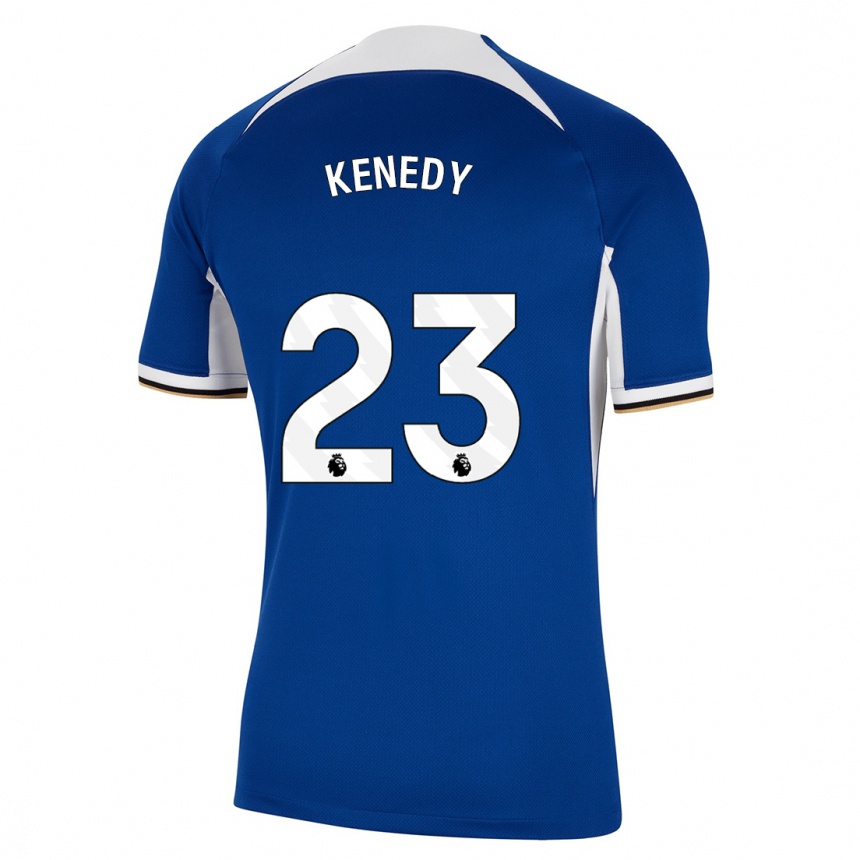 キッズフットボールロバートケネディ#23青ホームシャツ2023/24ジャージーユニフォーム