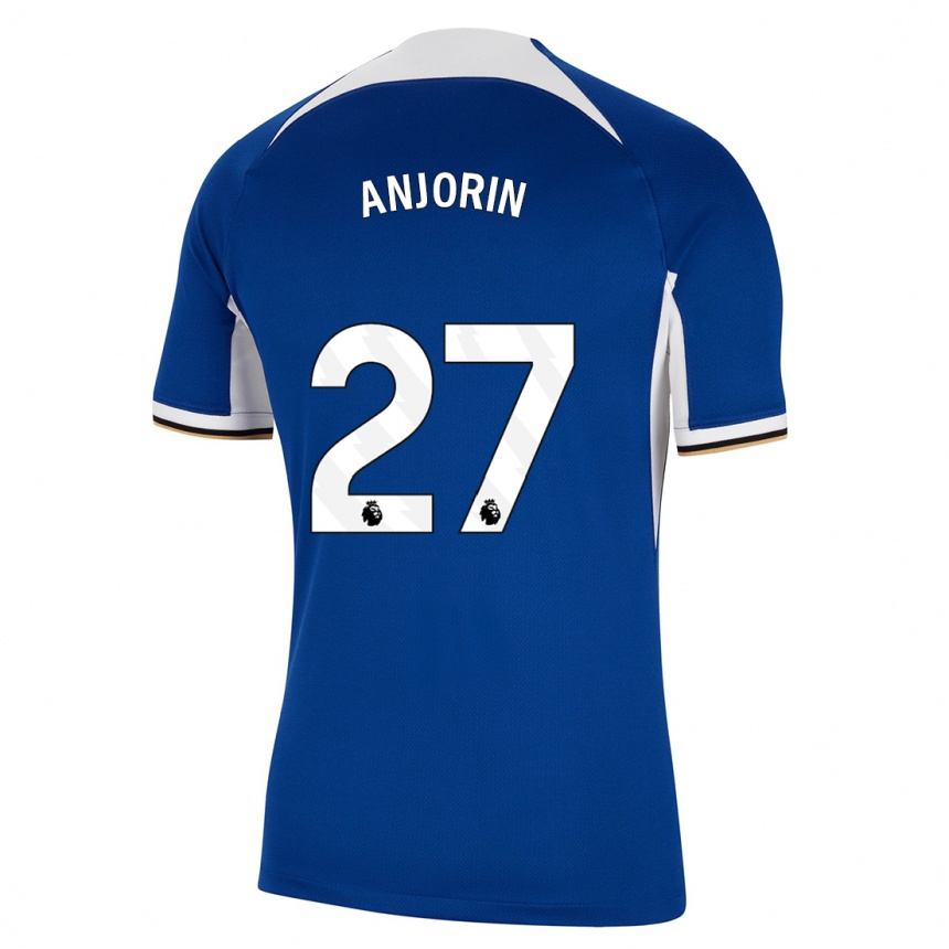 キッズフットボールティーノ・アンジョリン#27青ホームシャツ2023/24ジャージーユニフォーム