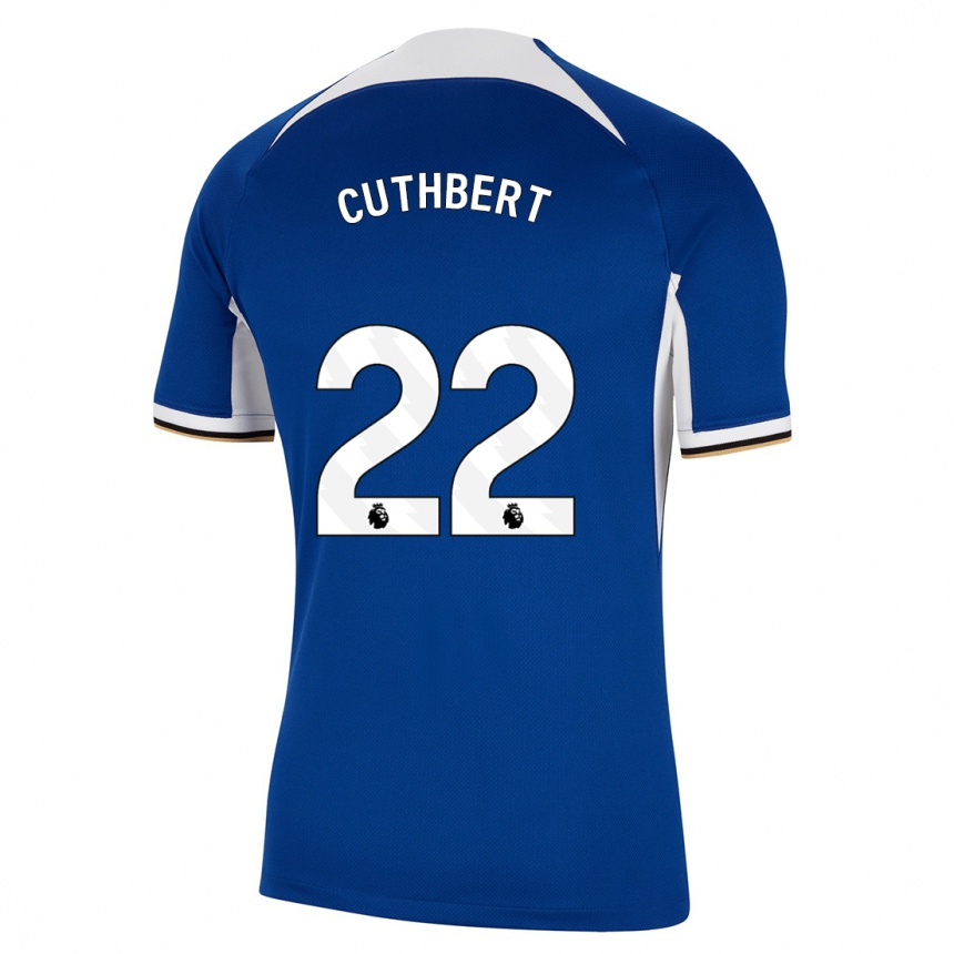 キッズフットボールエリン・カスバート#22青ホームシャツ2023/24ジャージーユニフォーム