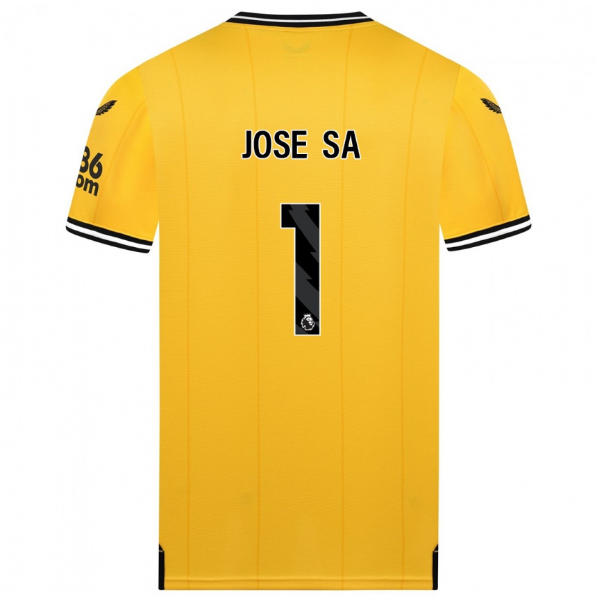 キッズフットボールジョゼ・サ#1黄色ホームシャツ2023/24ジャージーユニフォーム