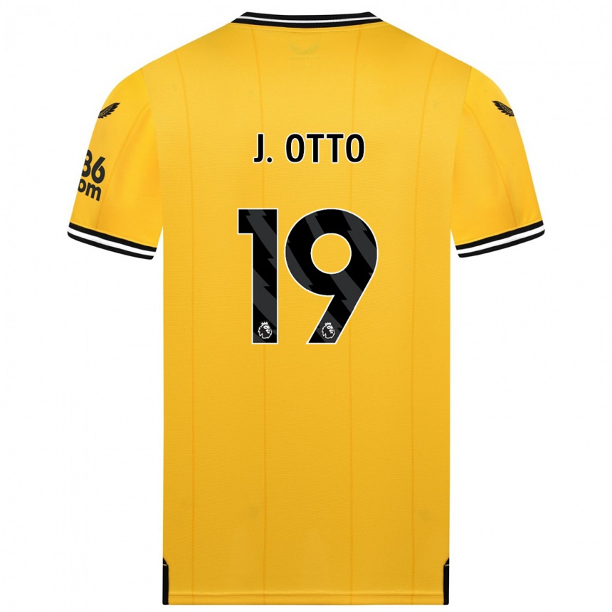 キッズフットボールジョニー#19黄色ホームシャツ2023/24ジャージーユニフォーム