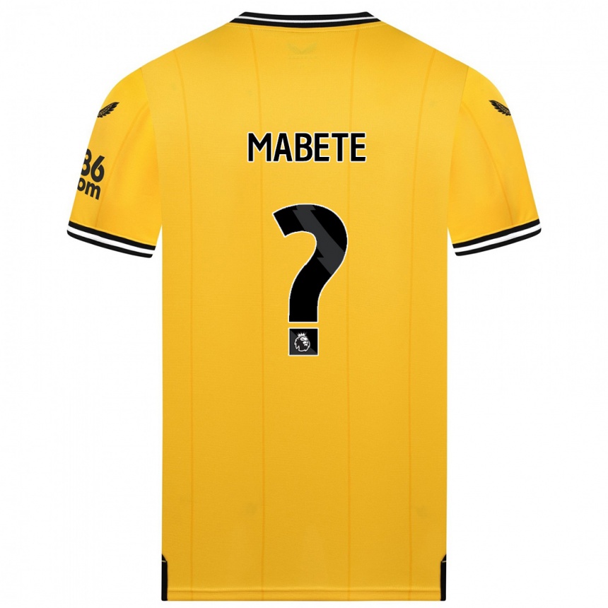 キッズフットボールフィルスフ・ムブティ#0黄色ホームシャツ2023/24ジャージーユニフォーム