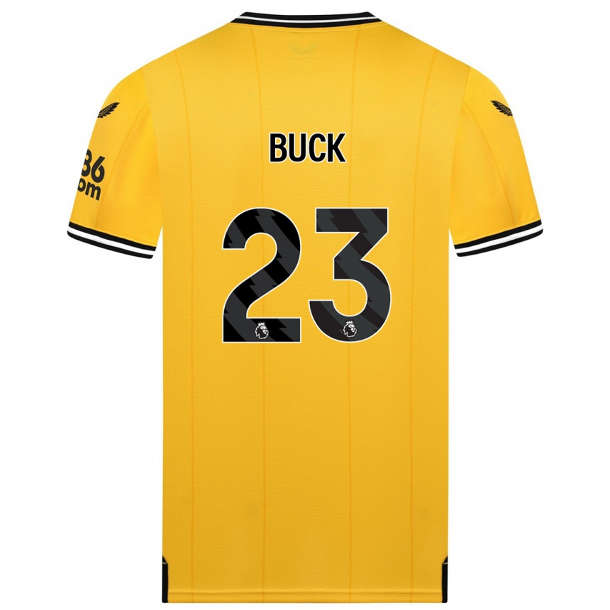 キッズフットボールアレックス・バック#23黄色ホームシャツ2023/24ジャージーユニフォーム