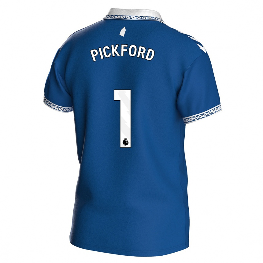 キッズフットボールジョーダン・ピックフォード#1ロイヤルブルーホームシャツ2023/24ジャージーユニフォーム