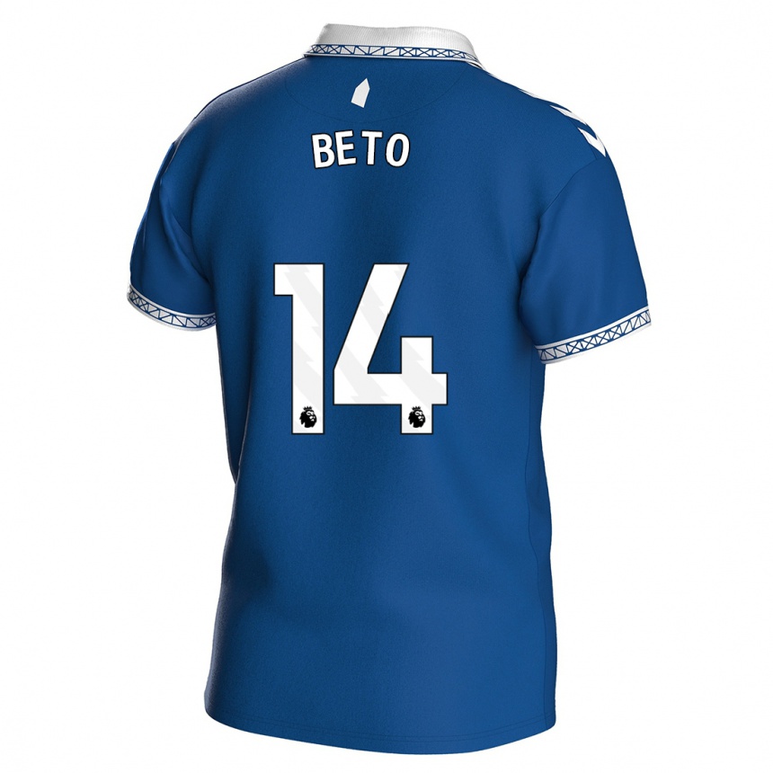 キッズフットボールベト#14ロイヤルブルーホームシャツ2023/24ジャージーユニフォーム