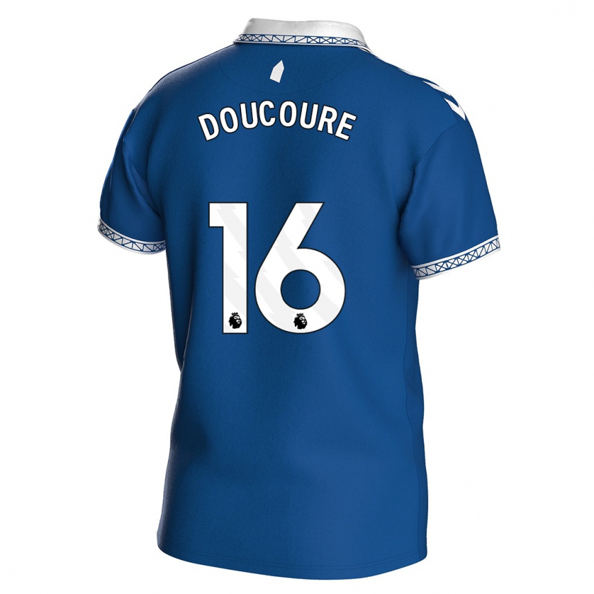 キッズフットボールアブドゥライェ・ドゥクレ#16ロイヤルブルーホームシャツ2023/24ジャージーユニフォーム