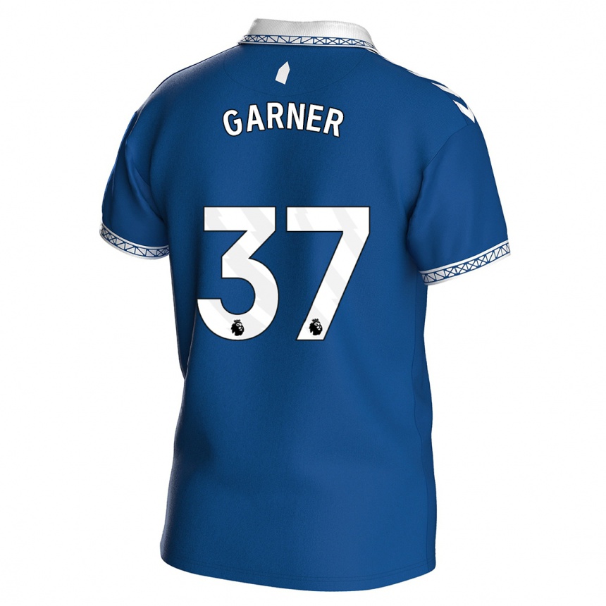 キッズフットボールジェームズ・ガーナー#37ロイヤルブルーホームシャツ2023/24ジャージーユニフォーム