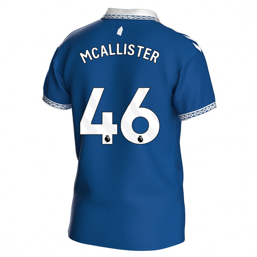キッズフットボールシーン・マカリスター#46ロイヤルブルーホームシャツ2023/24ジャージーユニフォーム