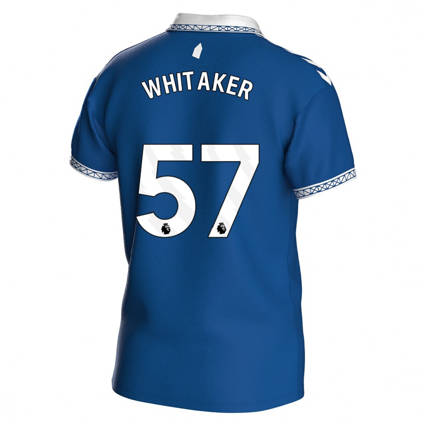 キッズフットボールチャーリー・ジェイ・ウィタカー#57ロイヤルブルーホームシャツ2023/24ジャージーユニフォーム