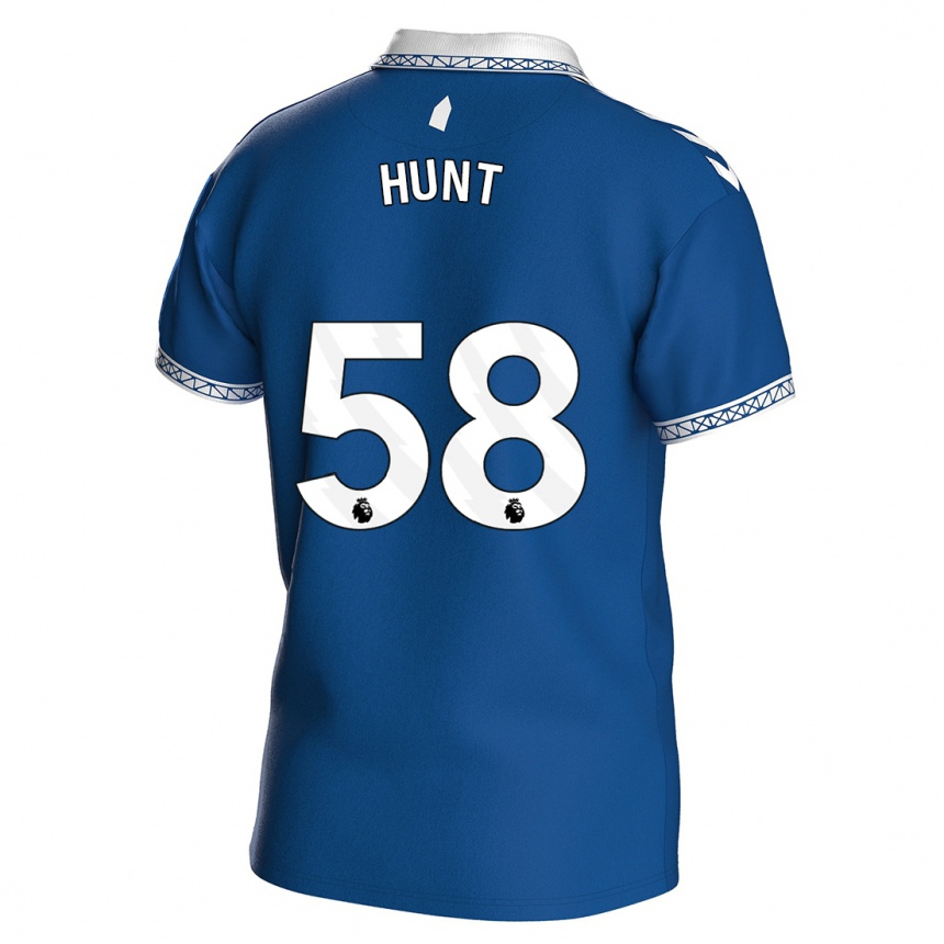 キッズフットボールマッケンジー・ジェームス・ハント#58ロイヤルブルーホームシャツ2023/24ジャージーユニフォーム