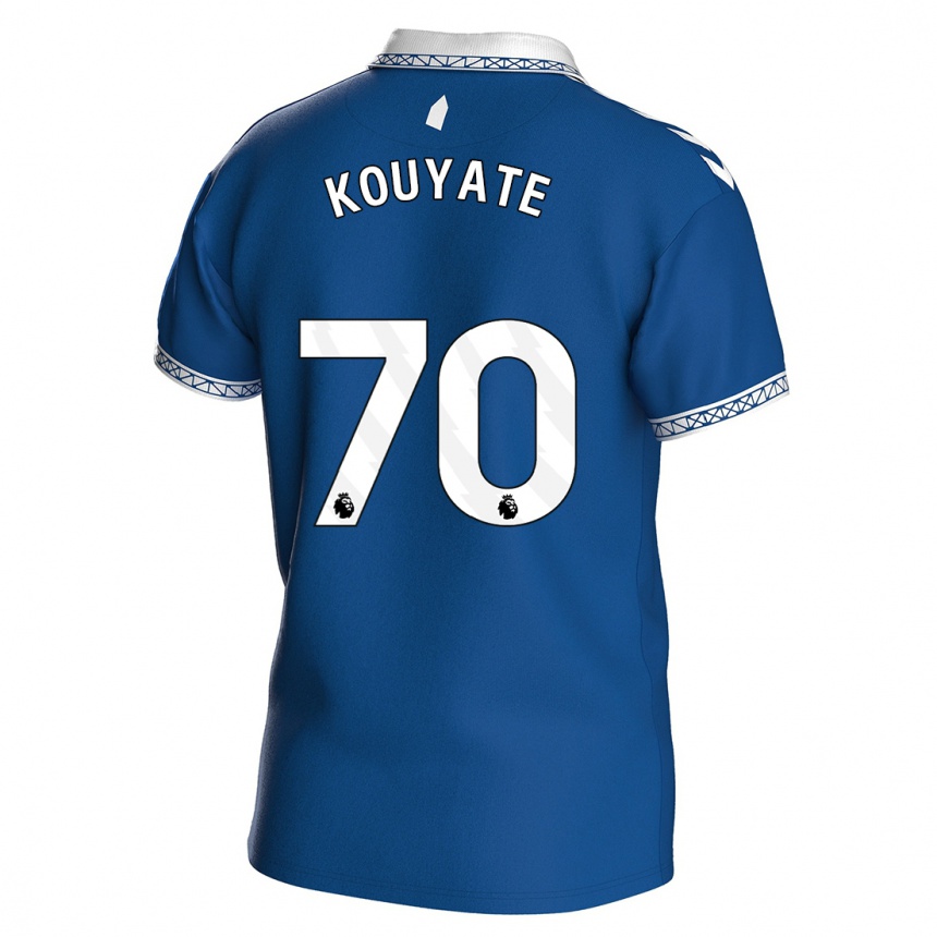 キッズフットボールカティア・クヤテ#70ロイヤルブルーホームシャツ2023/24ジャージーユニフォーム