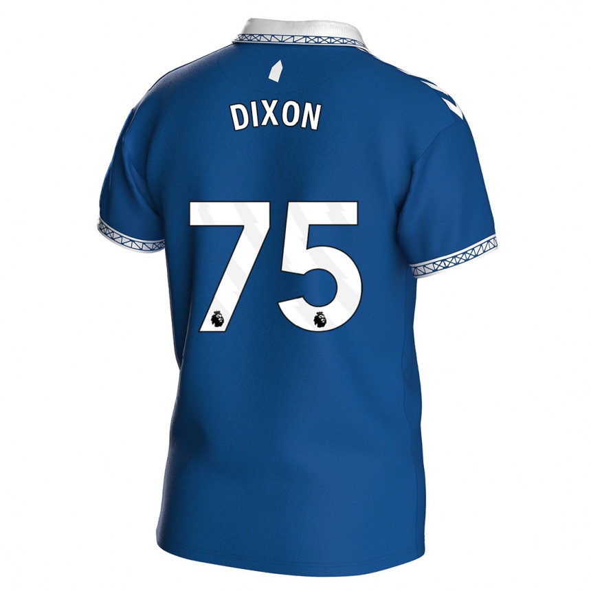 キッズフットボールローマン・ディクソン#75ロイヤルブルーホームシャツ2023/24ジャージーユニフォーム