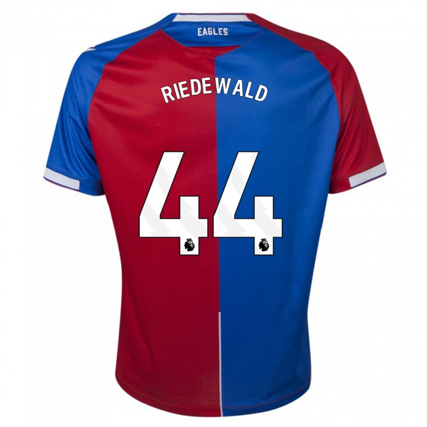 キッズフットボールヤイロ・リーデヴァルト#44赤青ホームシャツ2023/24ジャージーユニフォーム