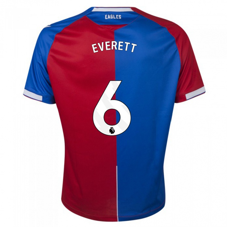 キッズフットボールエイミー・エヴェレット#6赤青ホームシャツ2023/24ジャージーユニフォーム