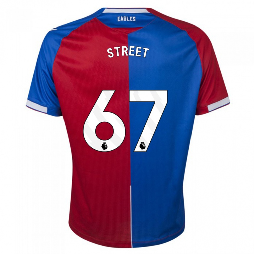 キッズフットボールロブ・ストリート#67赤青ホームシャツ2023/24ジャージーユニフォーム