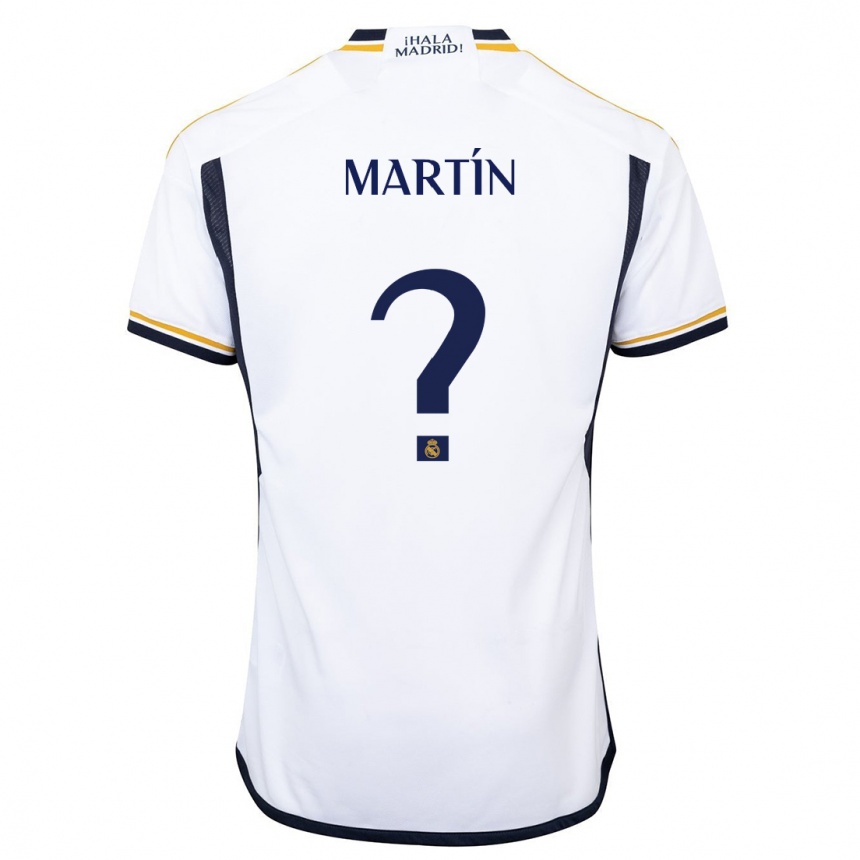 キッズフットボールロベルト・マルティン#0白ホームシャツ2023/24ジャージーユニフォーム