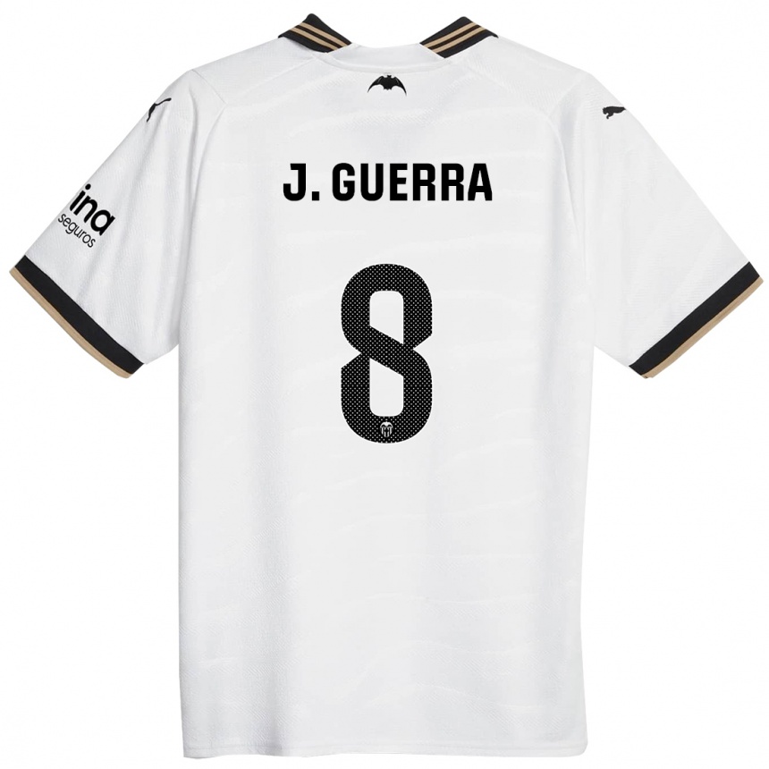 キッズフットボールハビ・ゲラ#8白ホームシャツ2023/24ジャージーユニフォーム