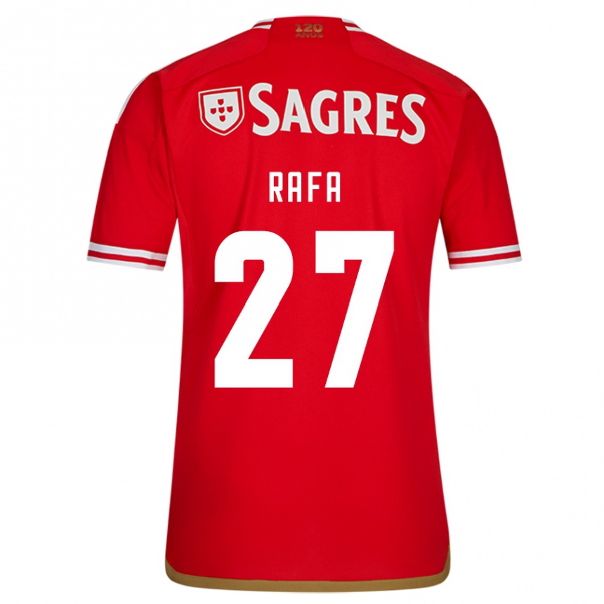 キッズフットボールラファ#27赤ホームシャツ2023/24ジャージーユニフォーム