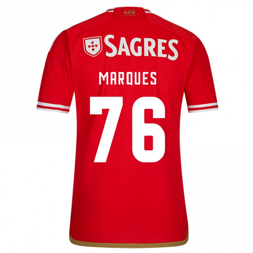 キッズフットボールグスタボ・マルケス#76赤ホームシャツ2023/24ジャージーユニフォーム