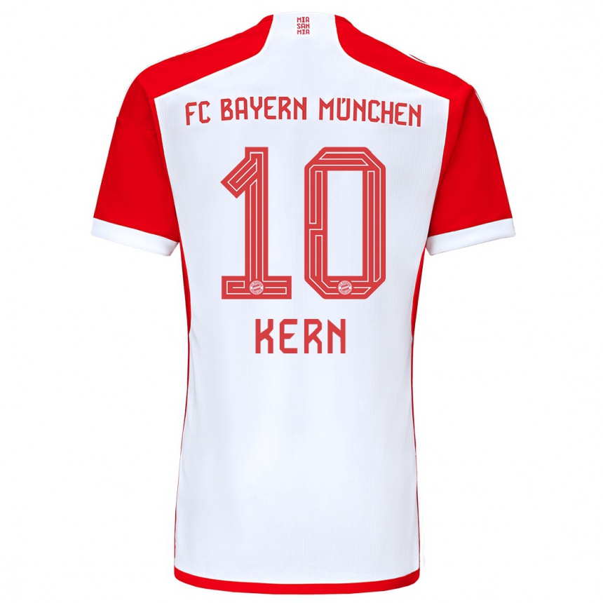 キッズフットボールティモ・ケルン#10赤白ホームシャツ2023/24ジャージーユニフォーム