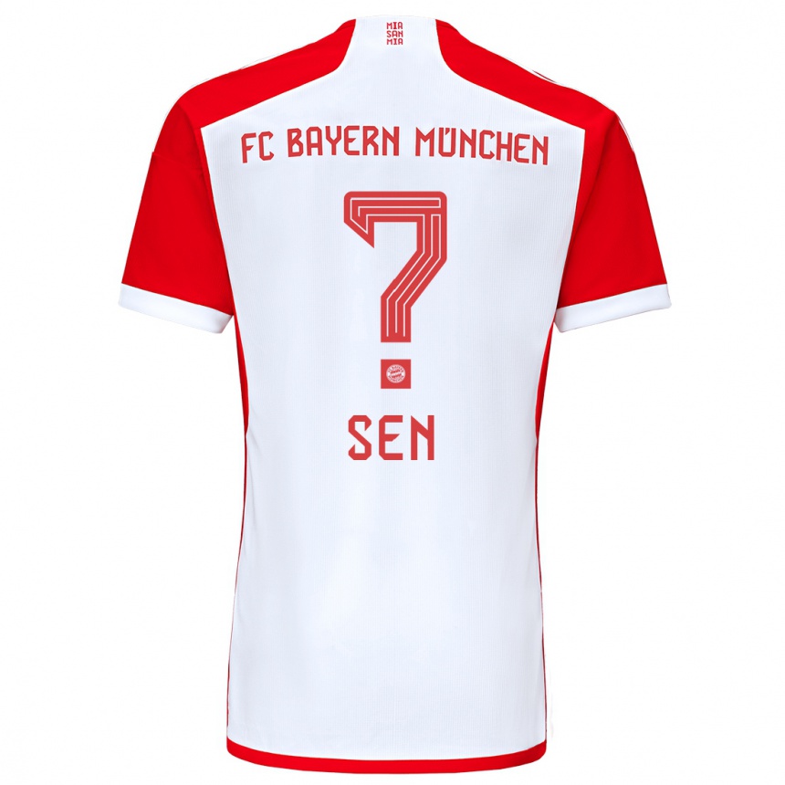 キッズフットボールサルヒセン#0赤白ホームシャツ2023/24ジャージーユニフォーム