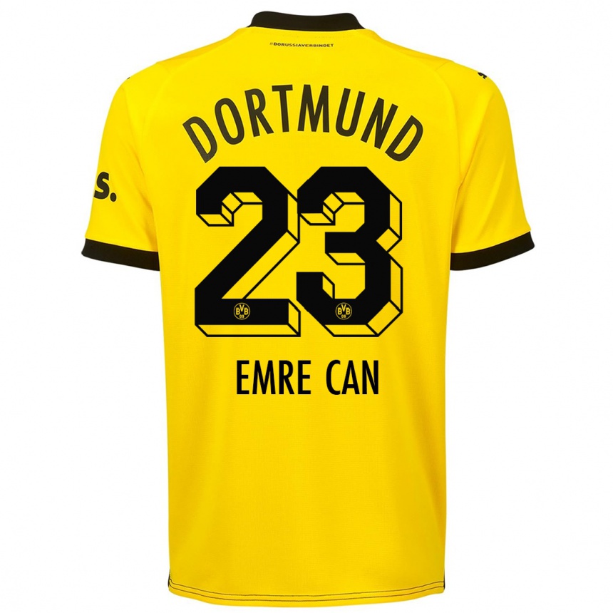 キッズフットボールエムレ・ジャン#23黄色ホームシャツ2023/24ジャージーユニフォーム