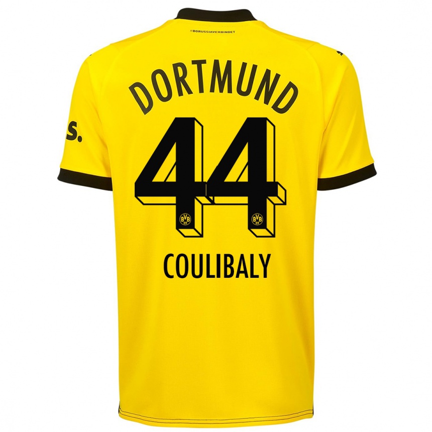 キッズフットボールスマイラ・クリバリ#44黄色ホームシャツ2023/24ジャージーユニフォーム