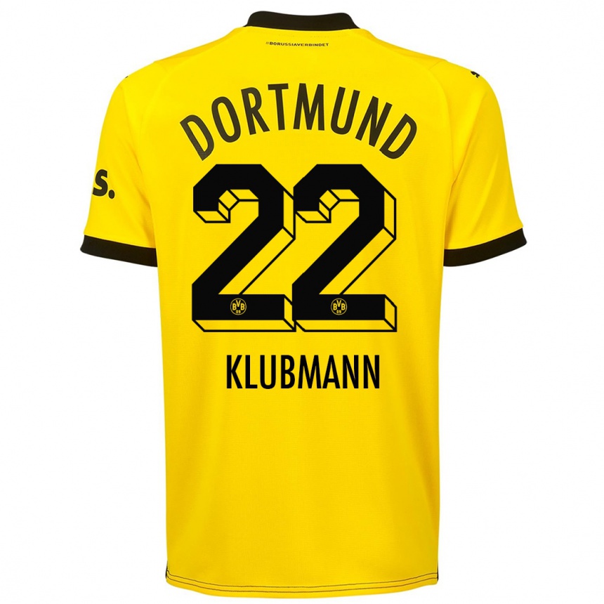 キッズフットボールレオン・クラブマン#22黄色ホームシャツ2023/24ジャージーユニフォーム