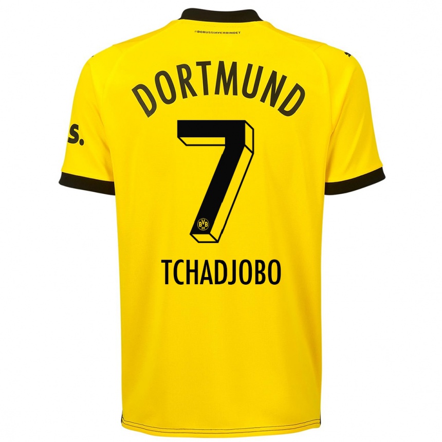 キッズフットボールディアチャジョボ#7黄色ホームシャツ2023/24ジャージーユニフォーム