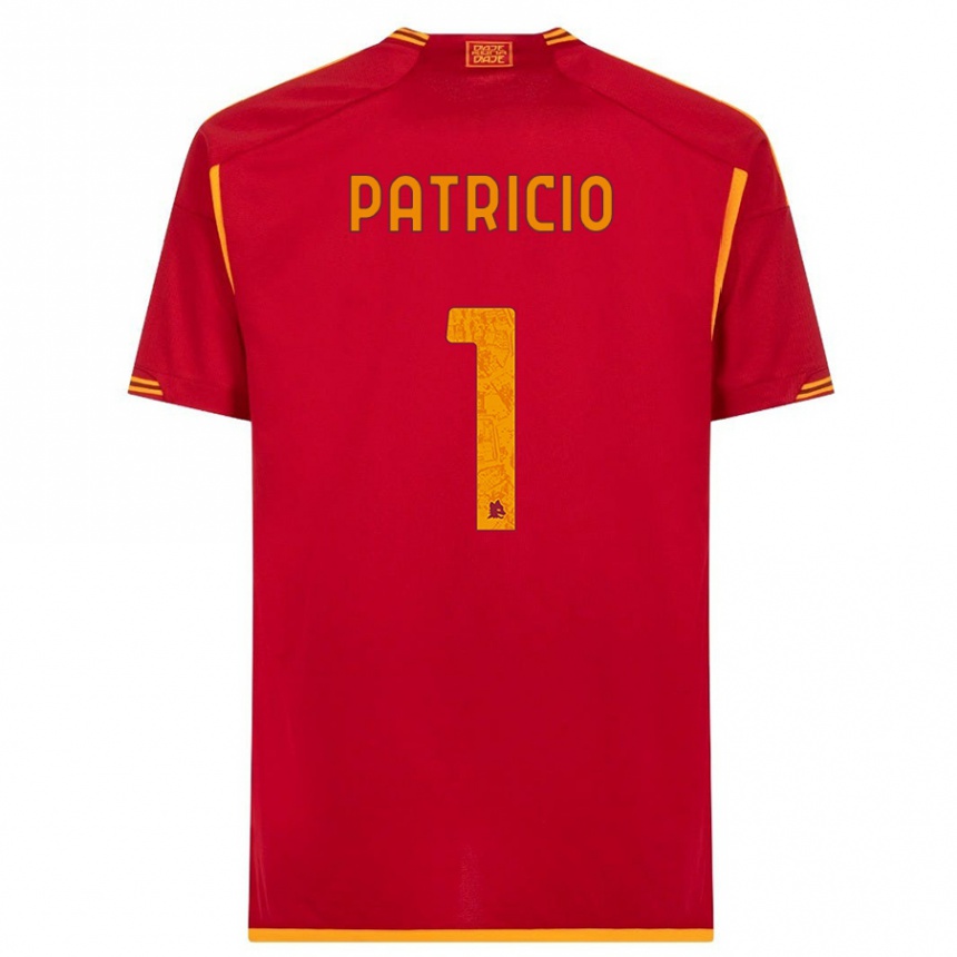 キッズフットボールルイ・パトリシオ#1赤ホームシャツ2023/24ジャージーユニフォーム