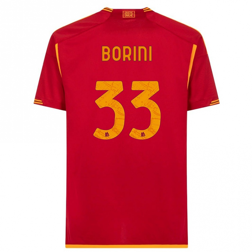 キッズフットボールジョイス・マガリャンイス・ボリーニ#33赤ホームシャツ2023/24ジャージーユニフォーム