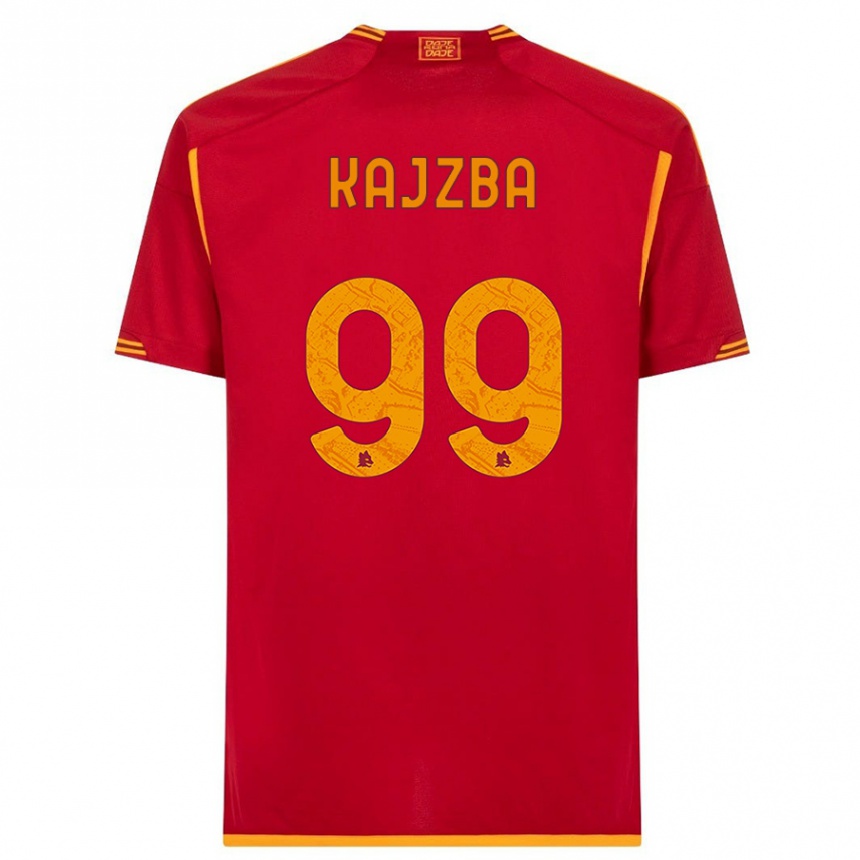キッズフットボールニーナ・カイズバ#99赤ホームシャツ2023/24ジャージーユニフォーム
