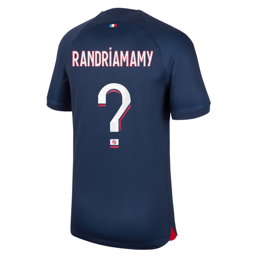 キッズフットボールマティアス・ランドリアマミー#0青赤ホームシャツ2023/24ジャージーユニフォーム