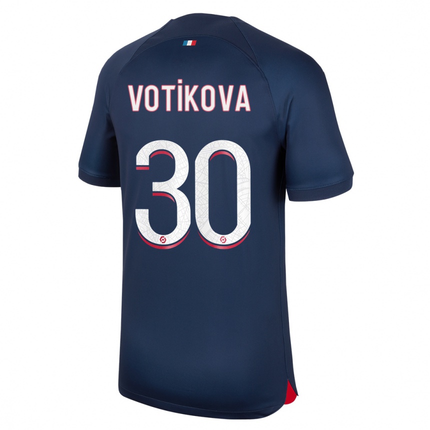 キッズフットボールバルボラ・ボティコワ#30青赤ホームシャツ2023/24ジャージーユニフォーム