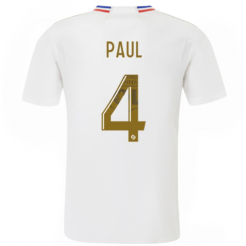 キッズフットボールポール・アコク#0白ホームシャツ2023/24ジャージーユニフォーム