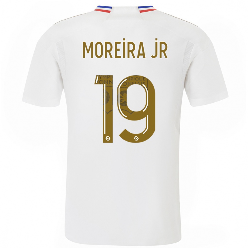 キッズフットボールディエゴ・モレイラ#0白ホームシャツ2023/24ジャージーユニフォーム
