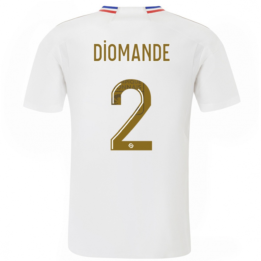キッズフットボールシナリー・ディオマンデ#2白ホームシャツ2023/24ジャージーユニフォーム