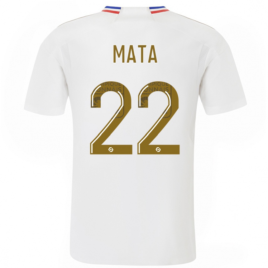 キッズフットボールクリントン・マタ#22白ホームシャツ2023/24ジャージーユニフォーム