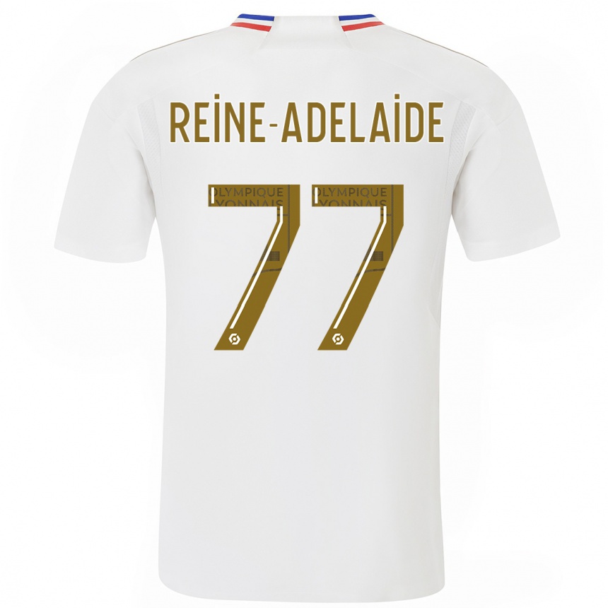 キッズフットボールジェフ・レーヌ＝アデレード#77白ホームシャツ2023/24ジャージーユニフォーム