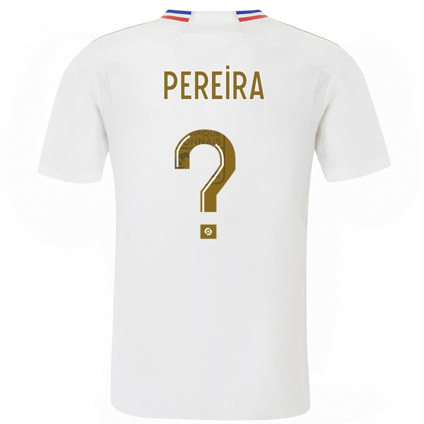 キッズフットボールマテオ・ペレイラ#0白ホームシャツ2023/24ジャージーユニフォーム