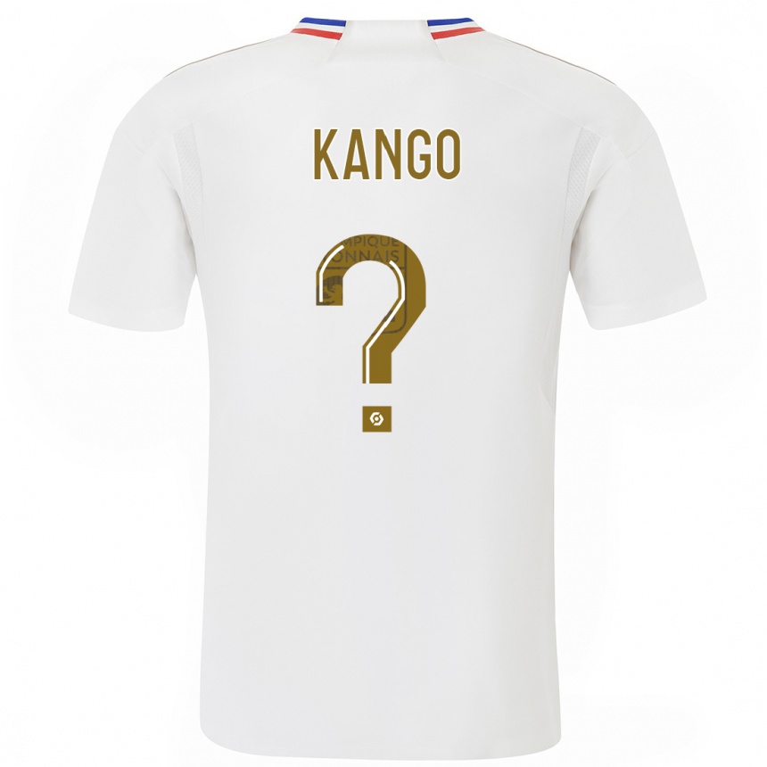 キッズフットボールスティーブ・カンゴ#0白ホームシャツ2023/24ジャージーユニフォーム